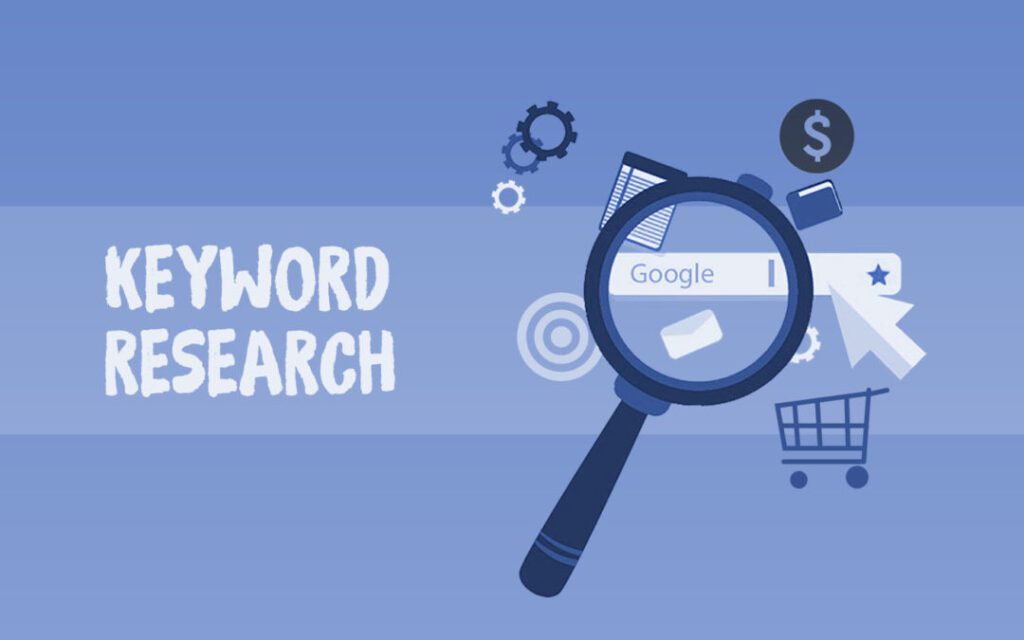 an image of keyword research and 